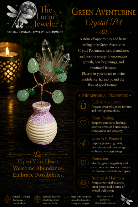 Crystal Potted Plant – Handcrafted Gemstone Tree Décor