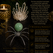 Crystal Spider – Natural Crystal Spider Carving with Zinc Alloy Body