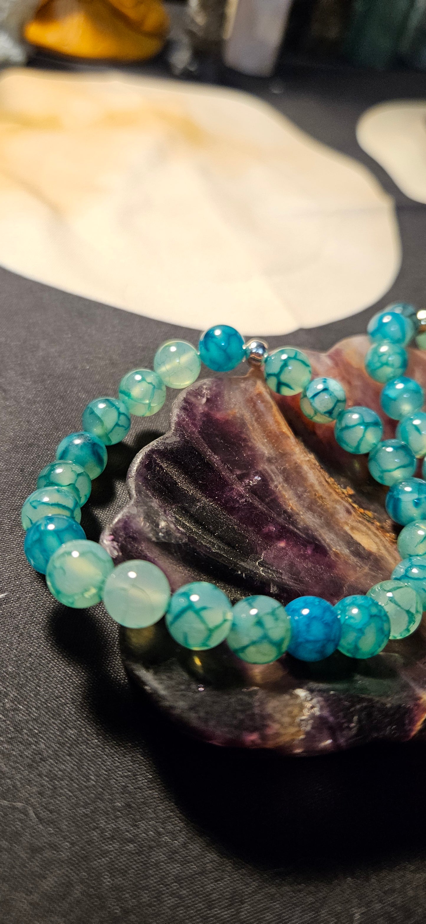 Green Dragon Agate Bracelet