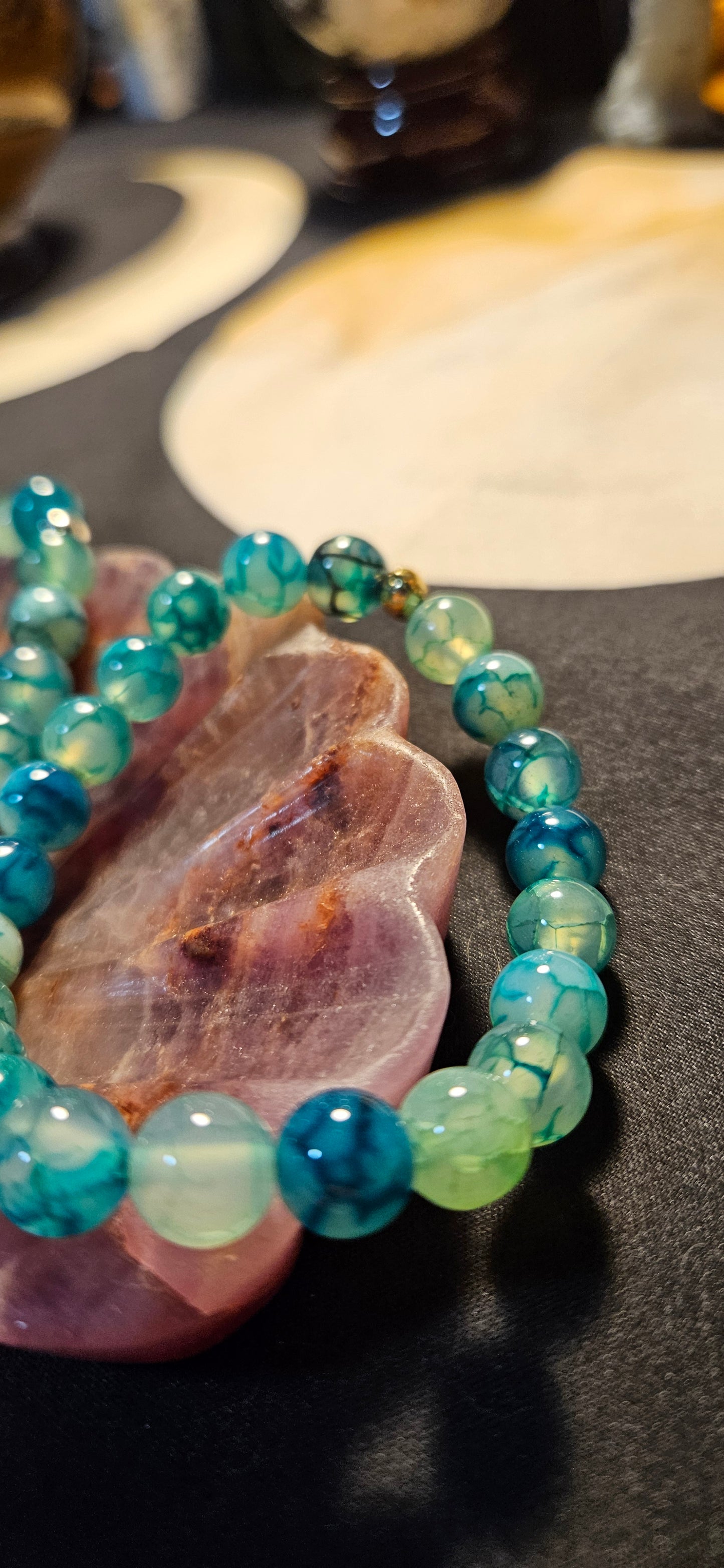 Green Dragon Agate Bracelet