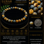 Heavenly Tiger's Eye Bracelet – 7.5