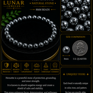 Hematite Bracelet – 7.5