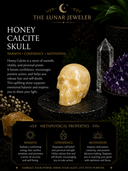 Crystal Skull Carving – Hand-Carved Natural Gemstone Skull
