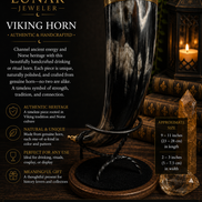 Hand-Carved Viking Drinking Horn – Natural Water Buffalo Horn