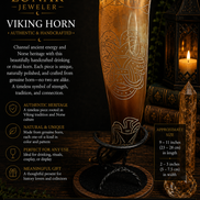 Hand-Carved Viking Drinking Horn – Natural Water Buffalo Horn