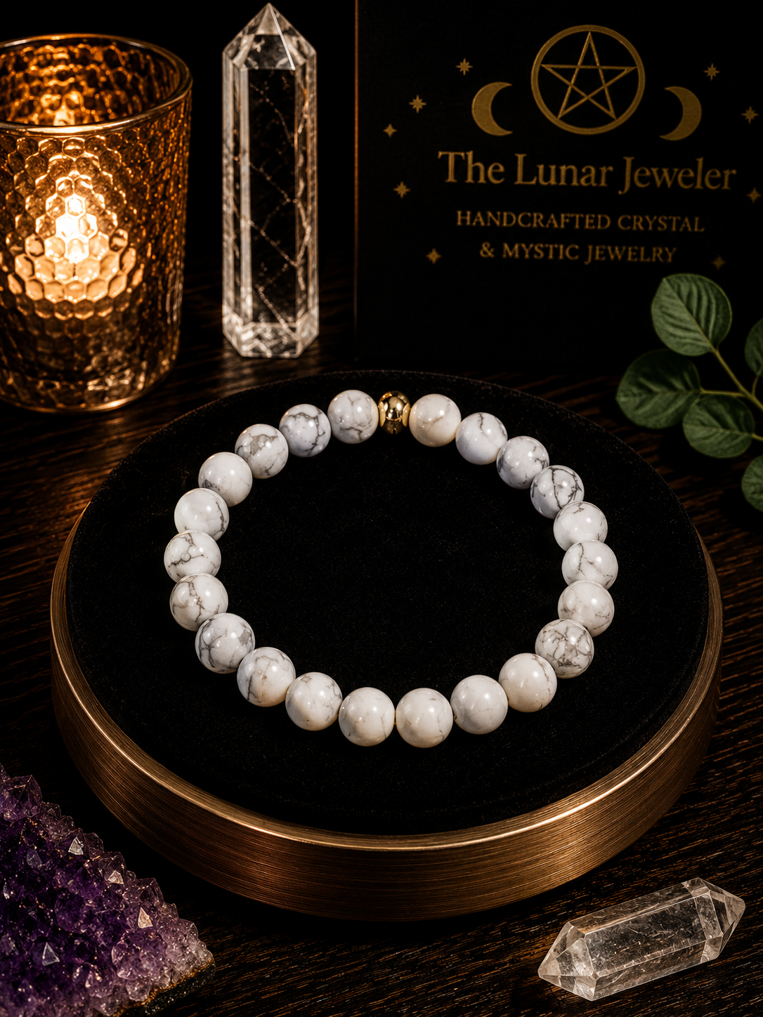 Howlite Bracelet – 7.5