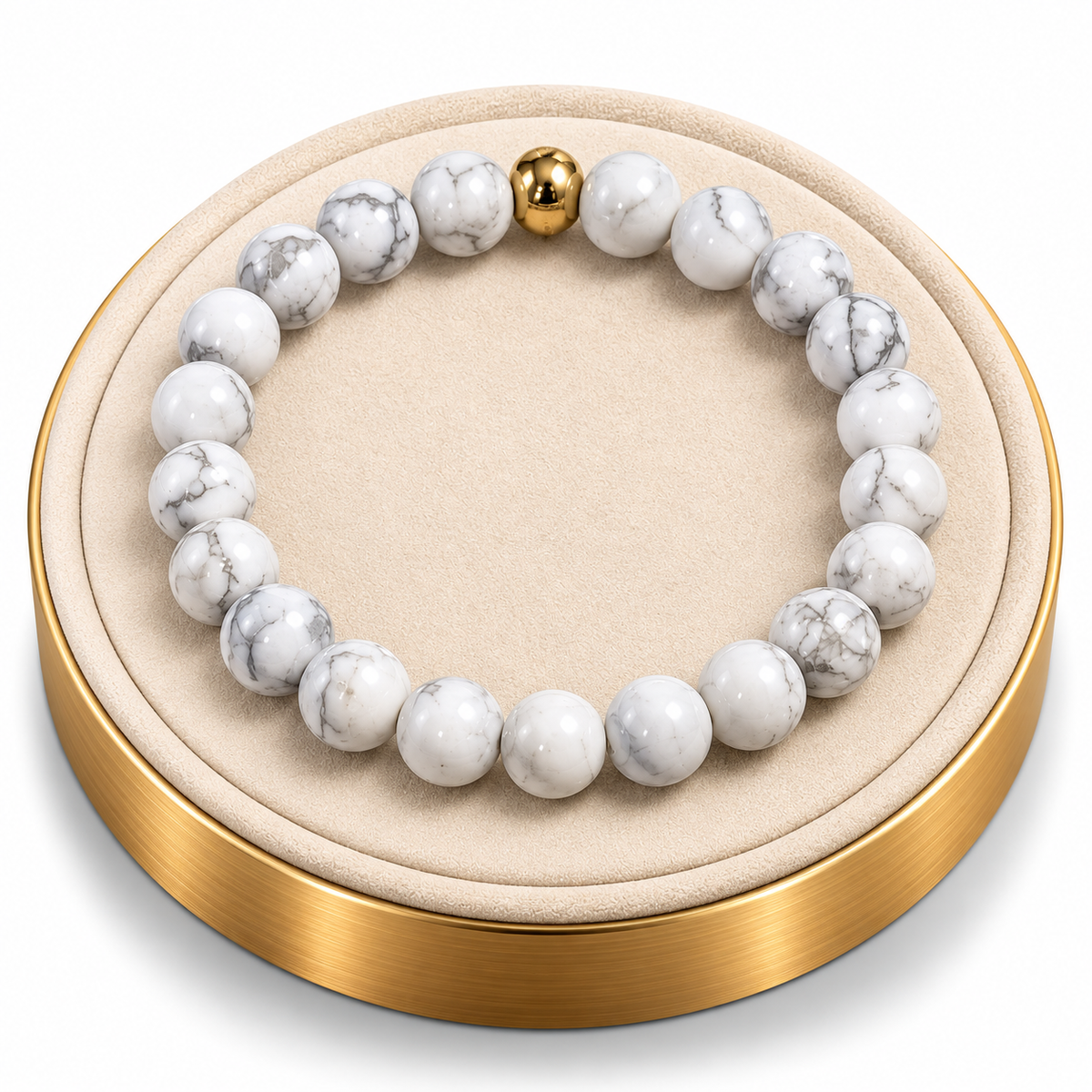 Howlite Bracelet – 7.5
