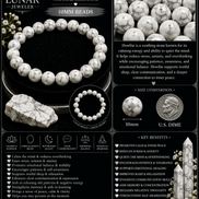 Howlite Bracelet – 7.5