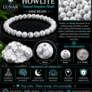 Howlite Bracelet – 7.5