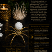 Crystal Spider – Natural Crystal Spider Carving with Zinc Alloy Body
