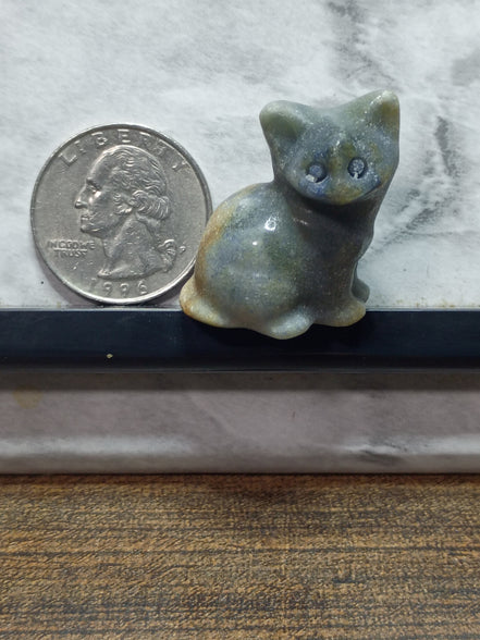 Crystal Cat Carvings – Natural Crystal & Stone Cats