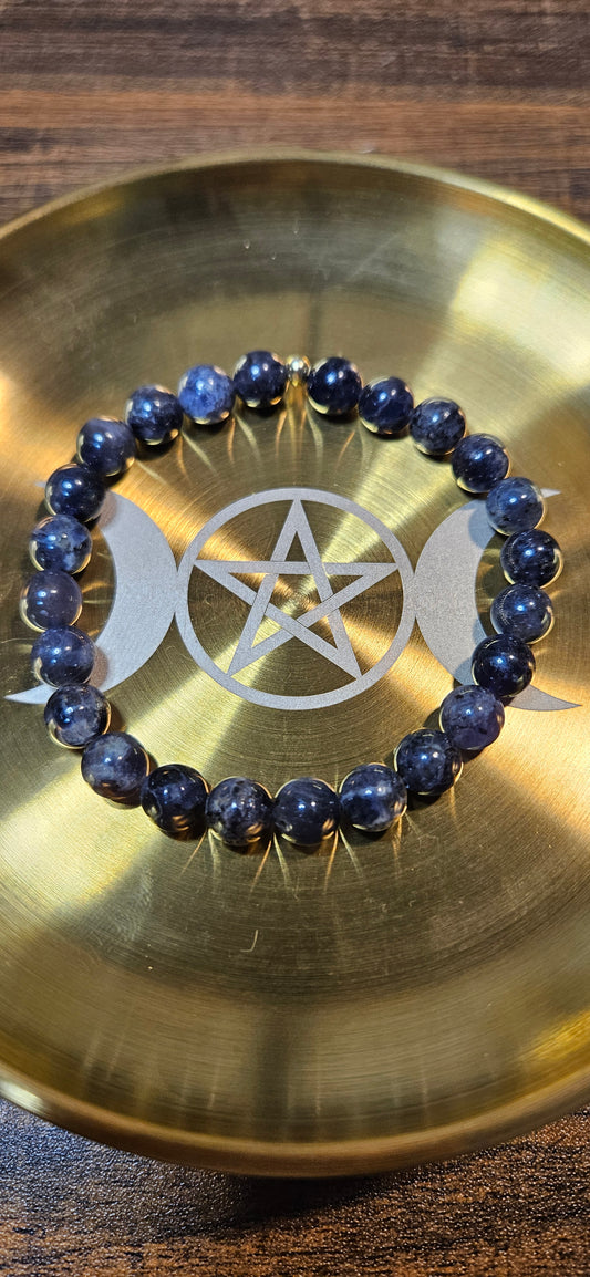 Iolite Bracelet - Intuition, Inner Vision & Clarity Jewelry