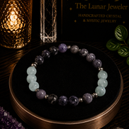 Iolite, Tanzanite & Angelite Bracelet – 7.5