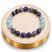 Iolite, Tanzanite & Angelite Bracelet – 7.5