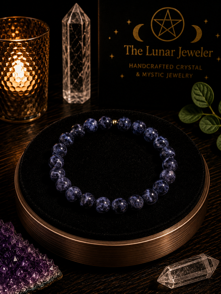 Iolite Bracelet – 7.5" Elastic Bracelet