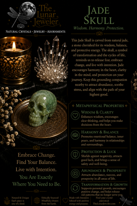 Crystal Skull Carving – Hand-Carved Natural Gemstone Skull