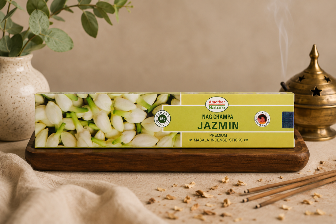 Natural Jasmine Incense | 100% Natural Hand-Rolled Incense