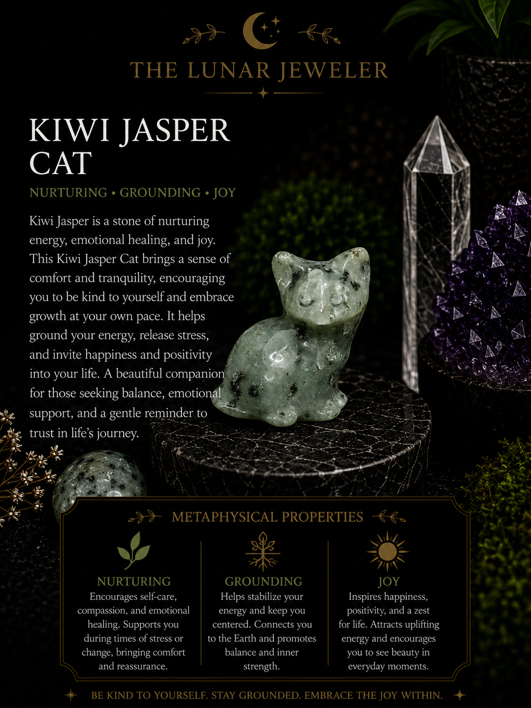 Hand-Carved Crystal Cats – Natural Gemstone Cat Carvings