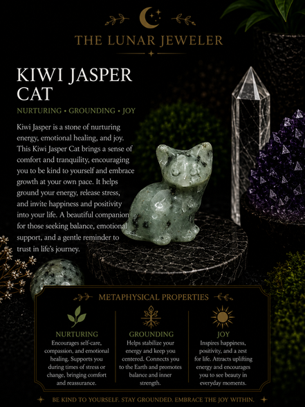 Hand-Carved Crystal Cats – Natural Gemstone Cat Carvings