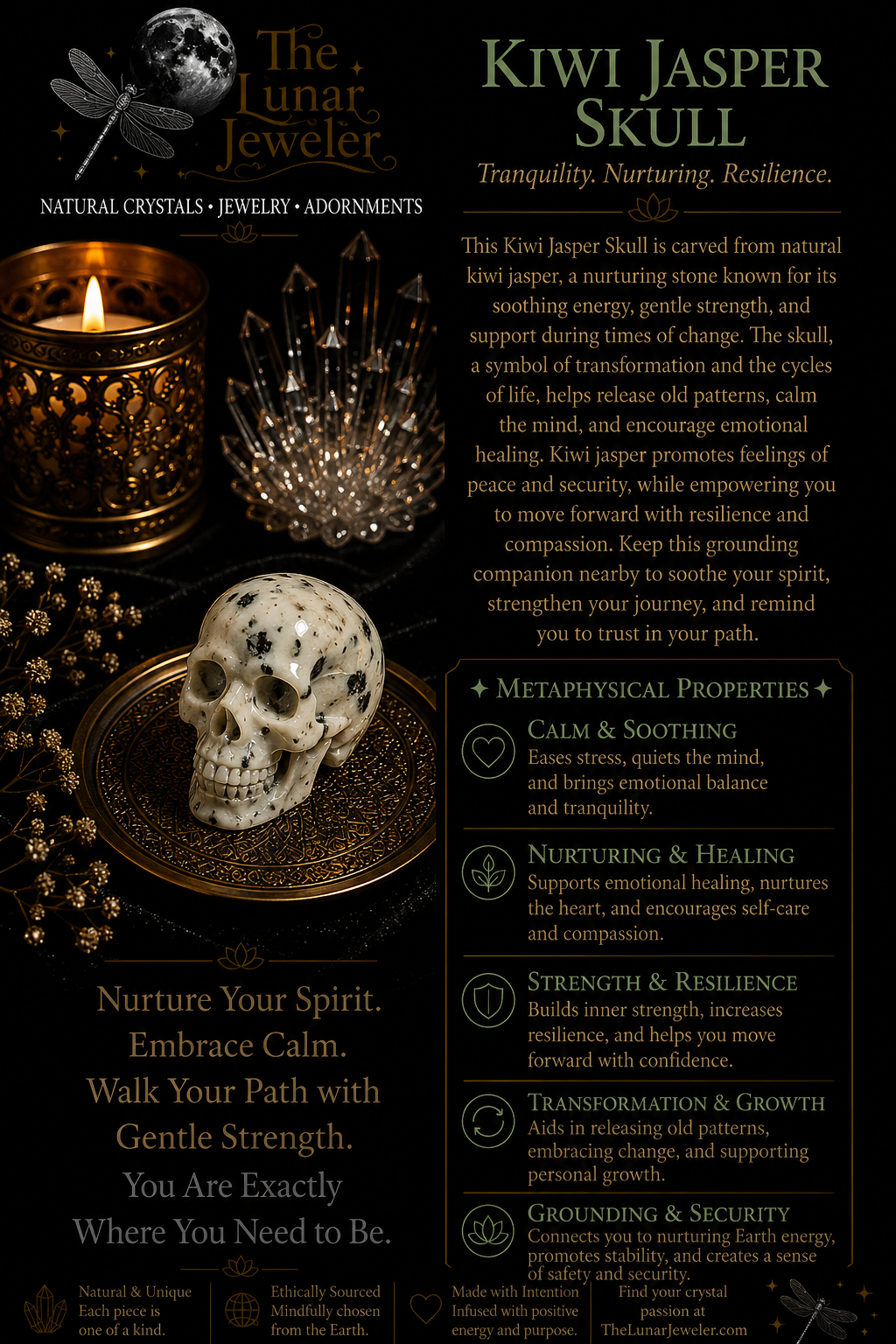 Crystal Skull Carving – Hand-Carved Natural Gemstone Skull