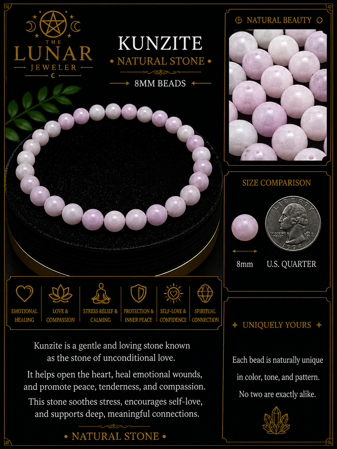 Kunzite Bracelet – 7.5