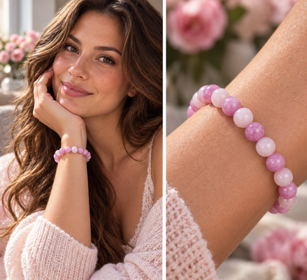 Kunzite Bracelet – 7.5" Elastic Bracelet