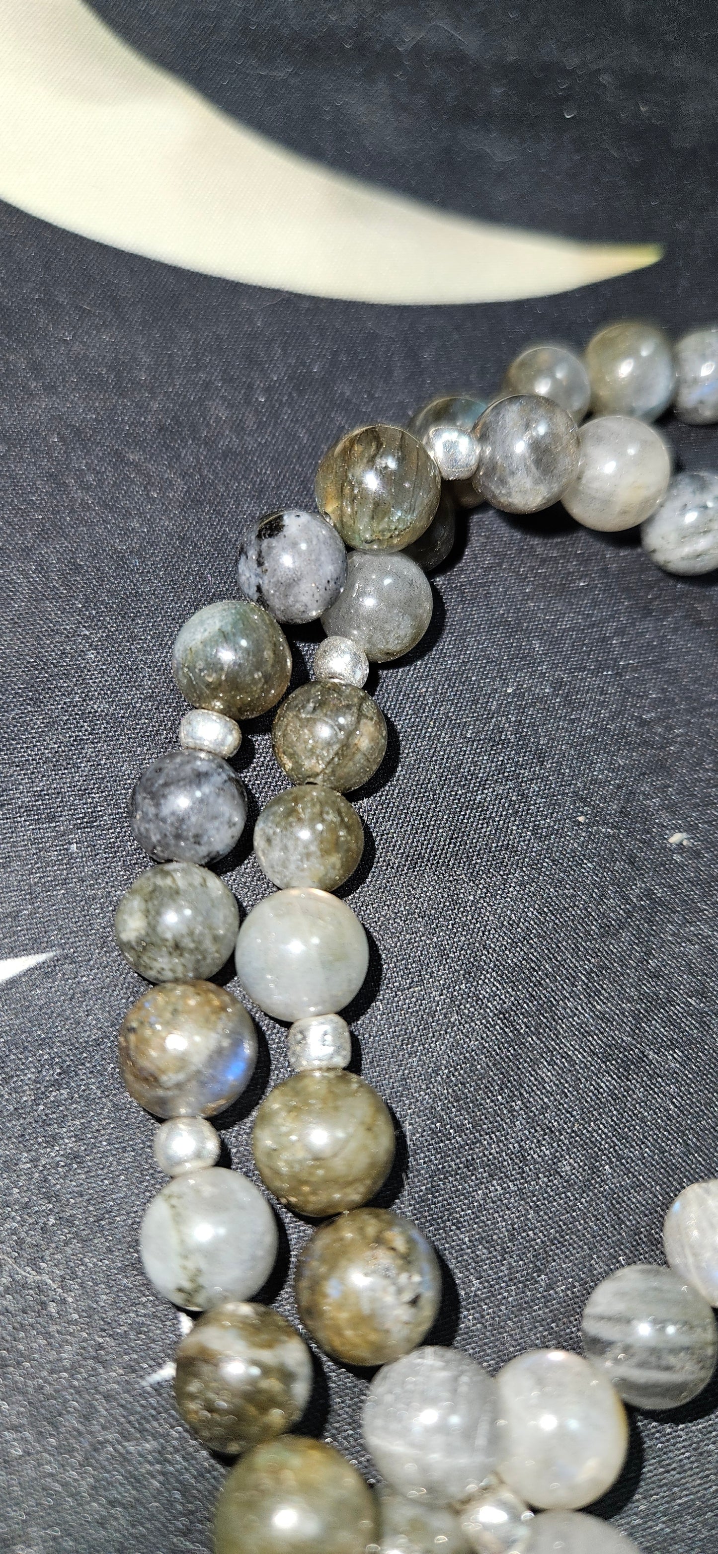 Labradorite Necklace with Dragonfly Pendant