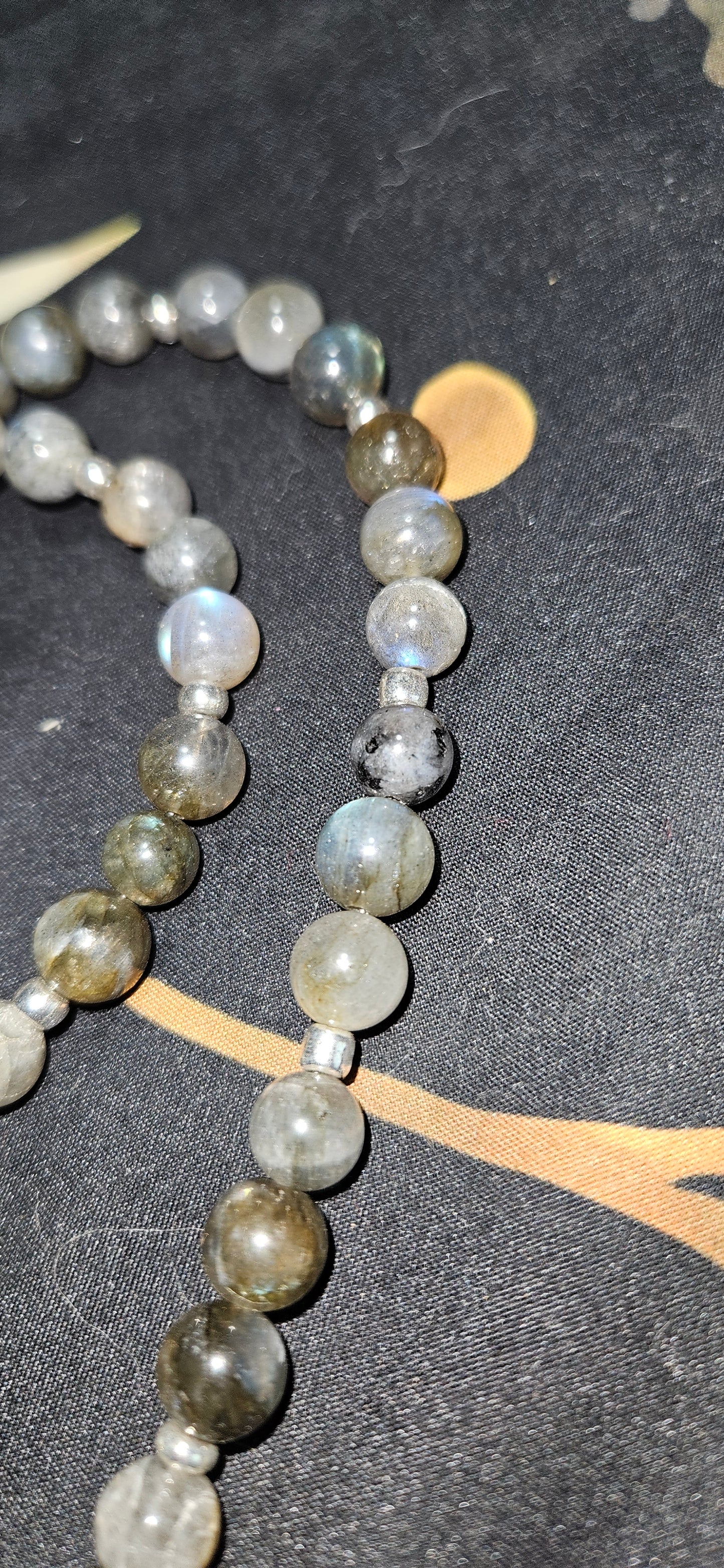 Labradorite Necklace with Dragonfly Pendant