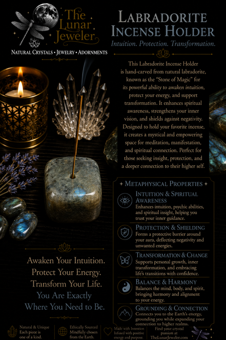 Crystal Incense Holders – Natural Gemstone Incense Burners