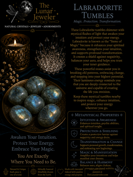 Natural Tumbled Crystals & Stones – Genuine Polished Gemstones