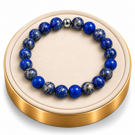 Lapis Lazuli Bracelet – 7.5" Elastic Bracelet
