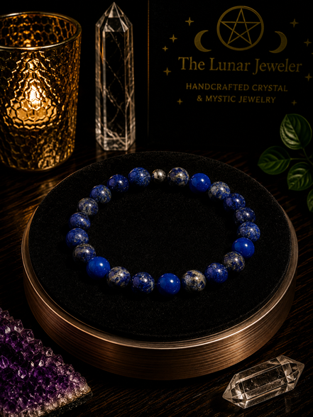 Lapis Lazuli Bracelet – 7.5" Elastic Bracelet