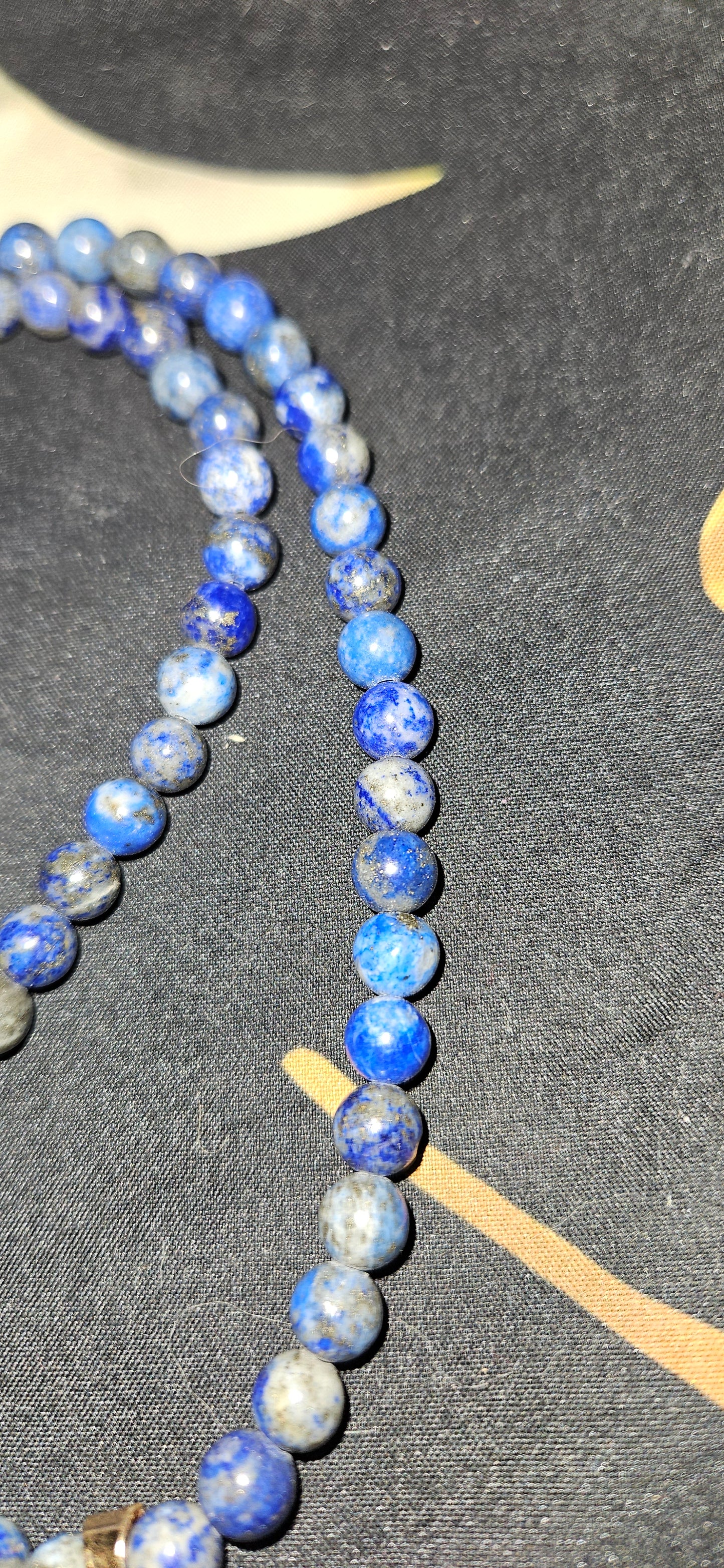 Lapis Lazuli Necklace with Raw Sodalite pendant