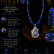 Lapis Lazuli Beaded Necklace – 22
