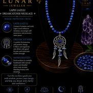 Lapis Lazuli Beaded Necklace – 22