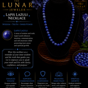 Lapis Lazuli Beaded Necklace – 22