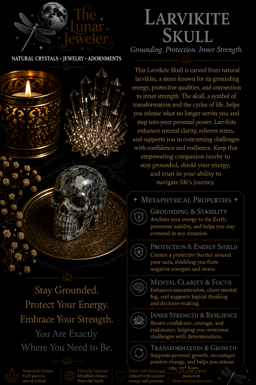 Crystal Skull Carving – Hand-Carved Natural Gemstone Skull