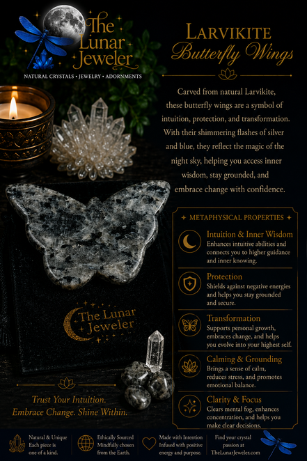 Hand-Carved Butterfly Wings – Natural Crystal & Gemstone Wing Carvings