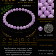 Lavender Amethyst Bracelet – 7.5