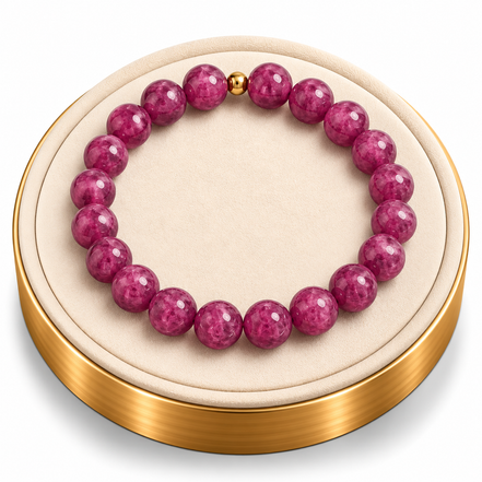 Lepidolite Bracelet – 7.5" Elastic Bracelet