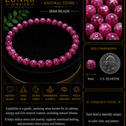 Lepidolite Bracelet – 7.5