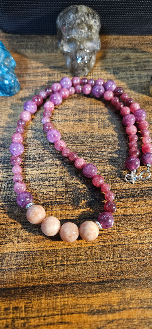 Lepidolite and Sunstone Calming, Uplifting, Emotional Harmony