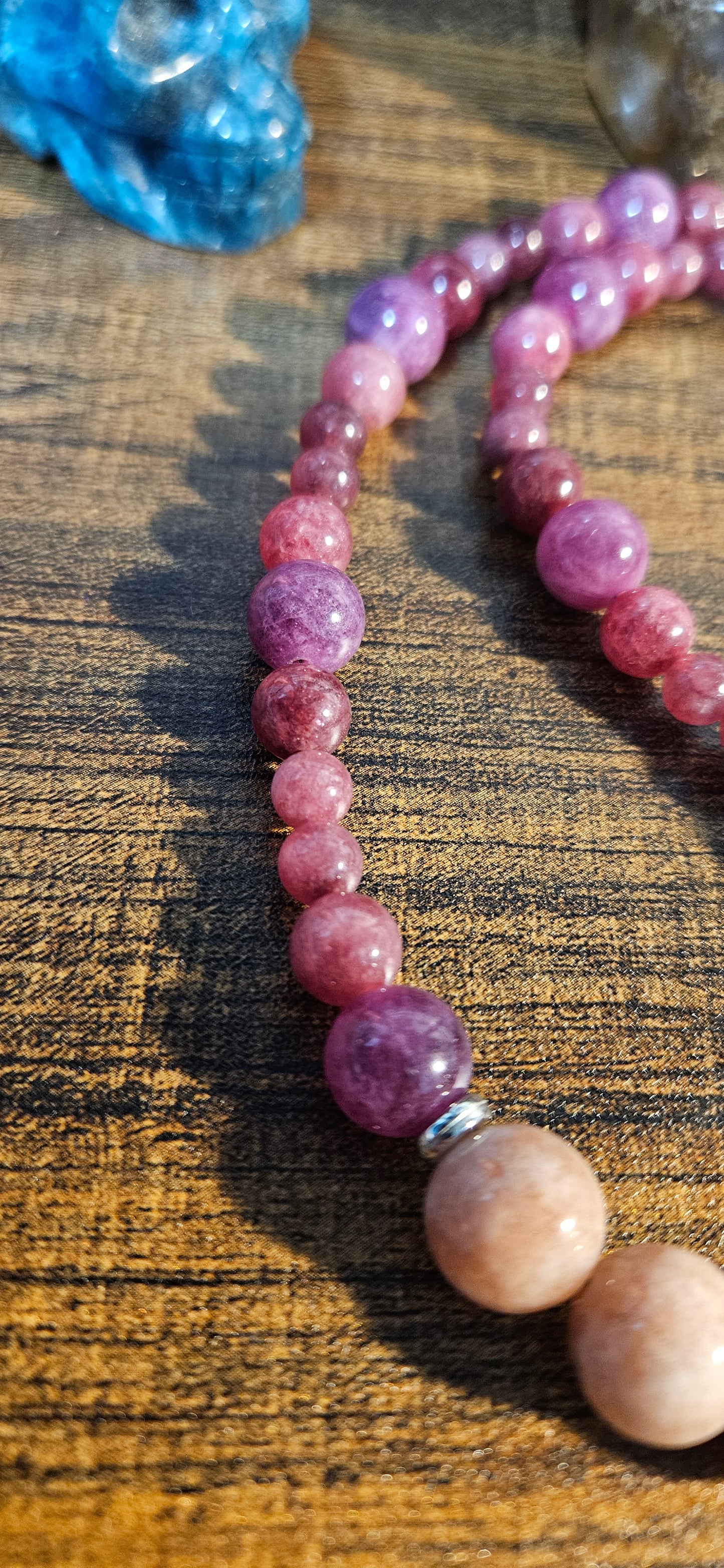 Lepidolite and Sunstone Calming, Uplifting, Emotional Harmony