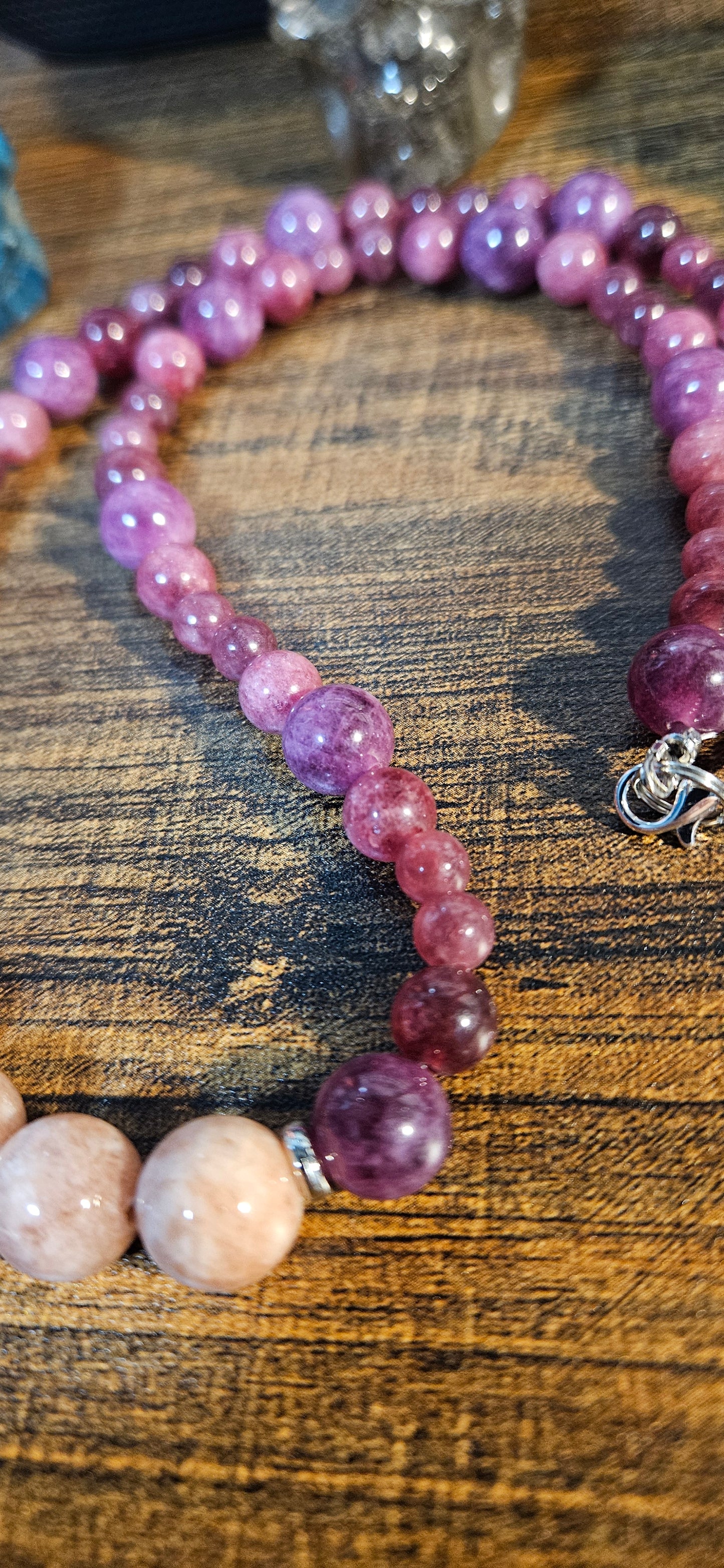 Lepidolite and Sunstone Calming, Uplifting, Emotional Harmony