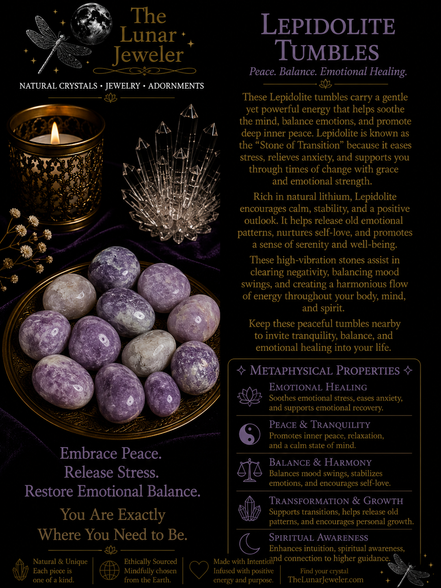Natural Tumbled Crystals & Stones – Genuine Polished Gemstones