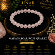 Madagascar Rose Quartz Bracelet – 7.5