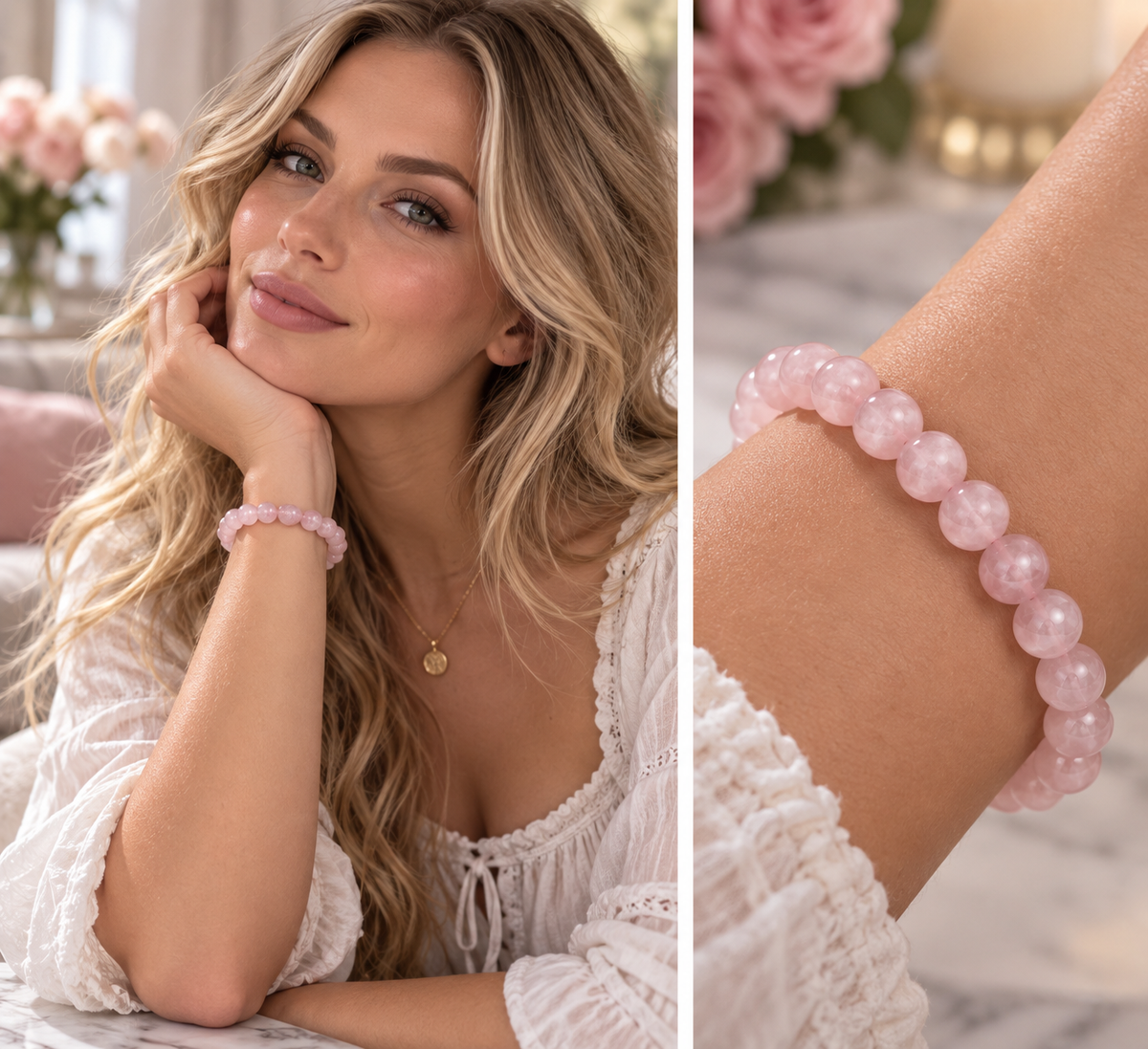 Madagascar Rose Quartz Bracelet – 7.5