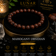 Mahogany Obsidian Bracelet – 7.5