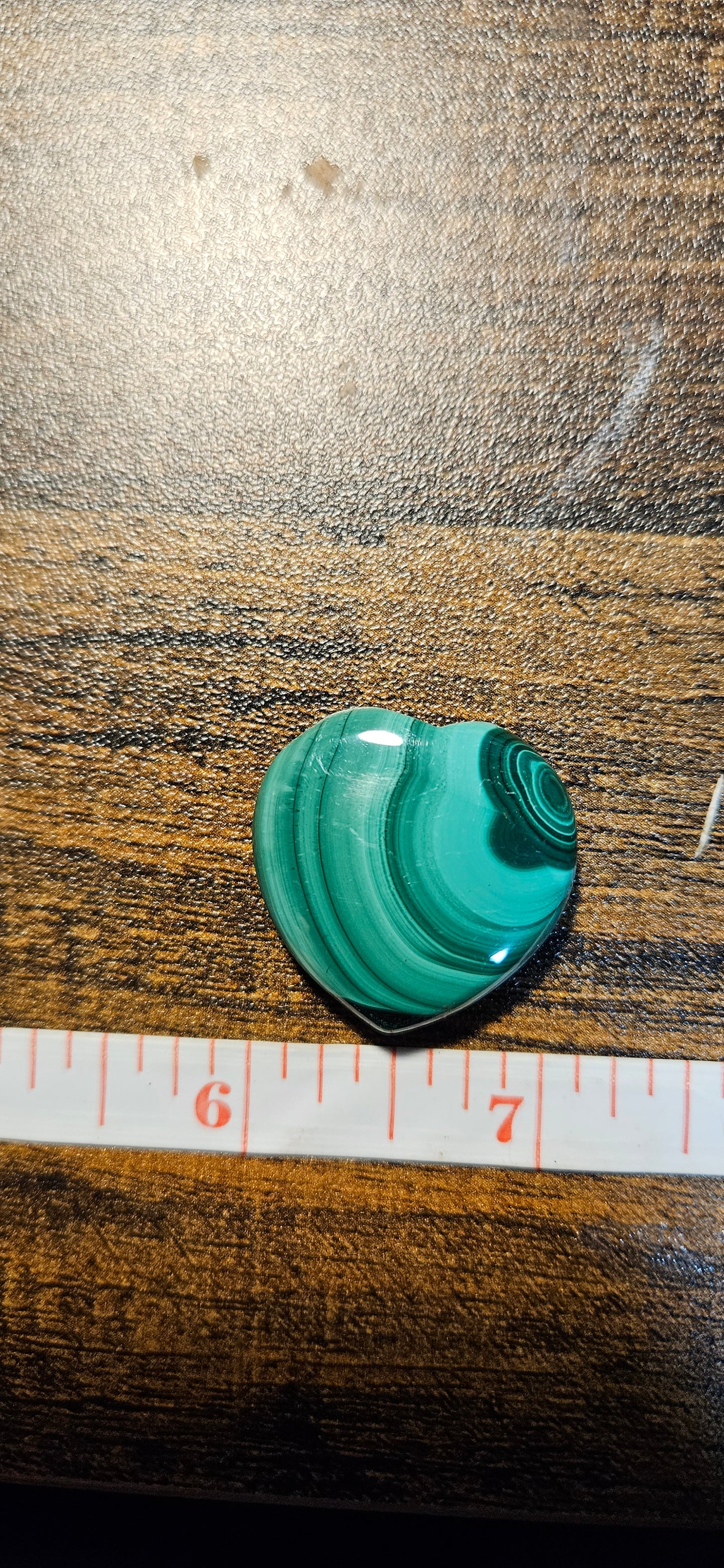 Malachite Heart Carving, stone of transformation and protection