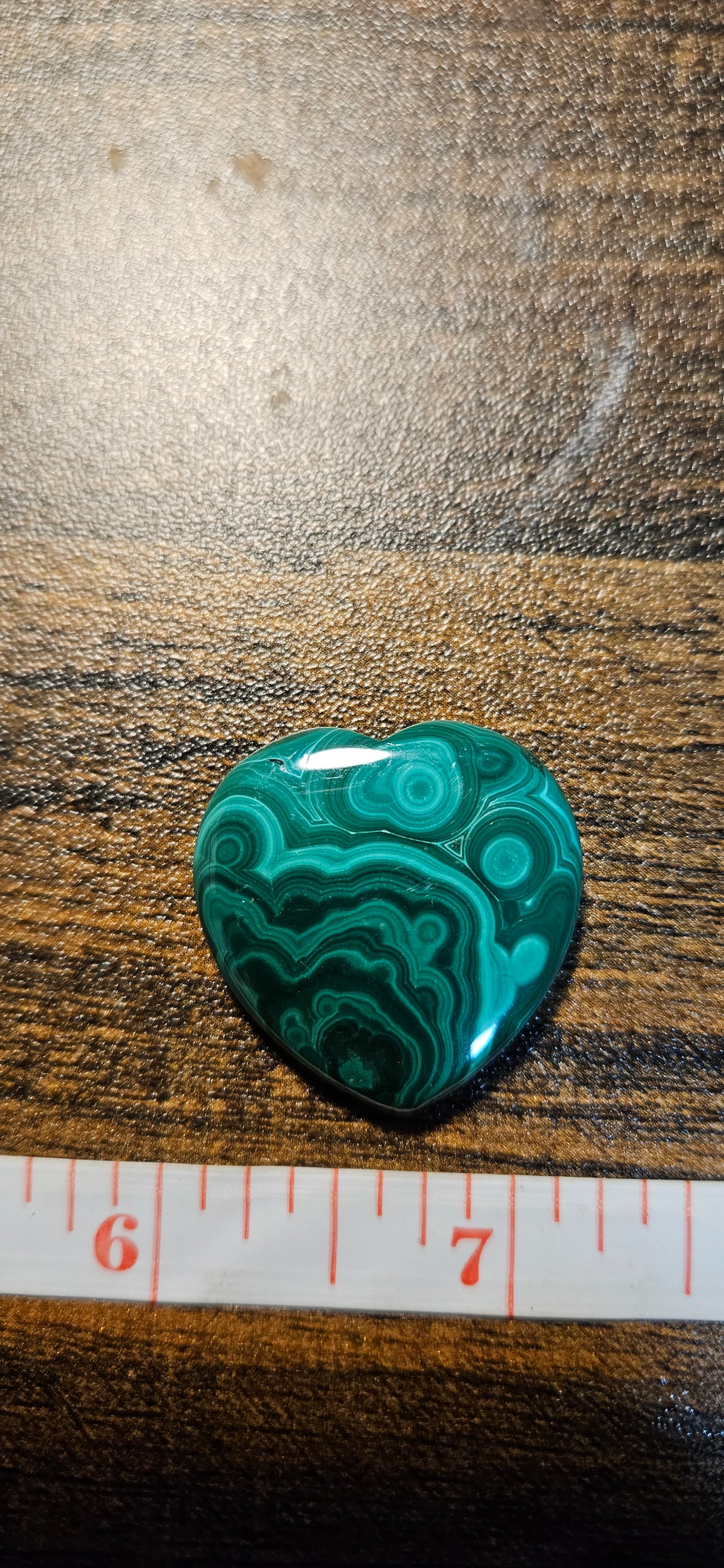 Malachite Heart Carving, stone of transformation and protection